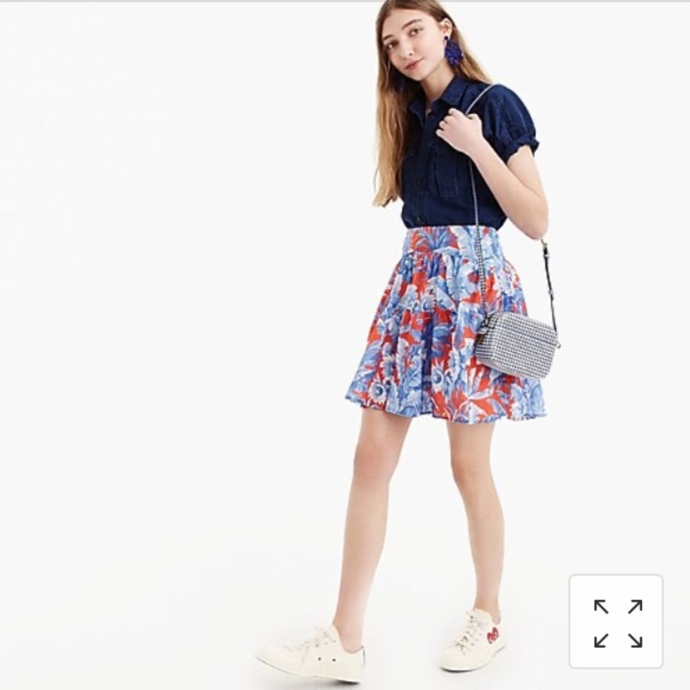 J. Crew Tiered mini skirt in Ratti®Rio floral - Picture 3 of 7